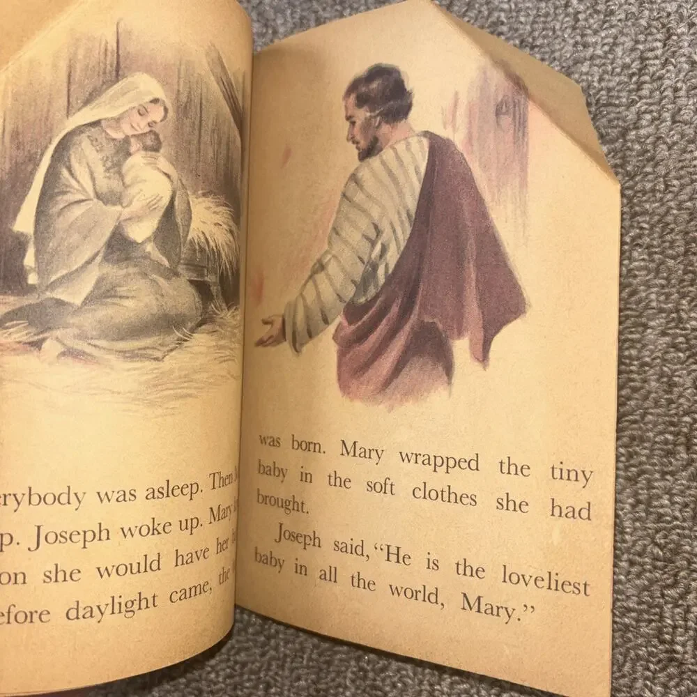 Vintage 1961 Baby Jesus Children’s Book Rand McNally Nativity Religious Booklet